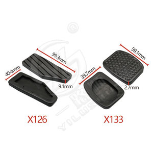 Coussinets en caoutchouc pour pédale de frein Smooth Sailing X126X133 pour Suzuki Swift RS413, couvre-pieds antidérapants - Product Image 5