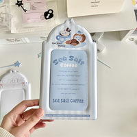 Porte-cartes en PVC personnalisé de 6 pouces en gros, simple, avec logo d'idole, sac à cartes, pendentif, rangement, protecteurs de cartes pour objets de collection