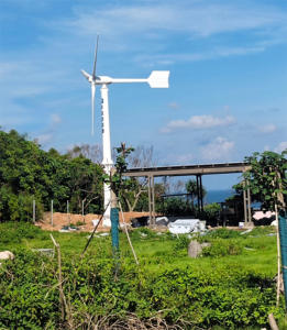 กังหันลมแนวนอน 220V 240V 380V 3KW ทนทานต่อการกัดกร่อนและมีความทนทานสูง รุ่น NE-3k กังหันลมผลิตไฟฟ้า 5KW - Product Image 2