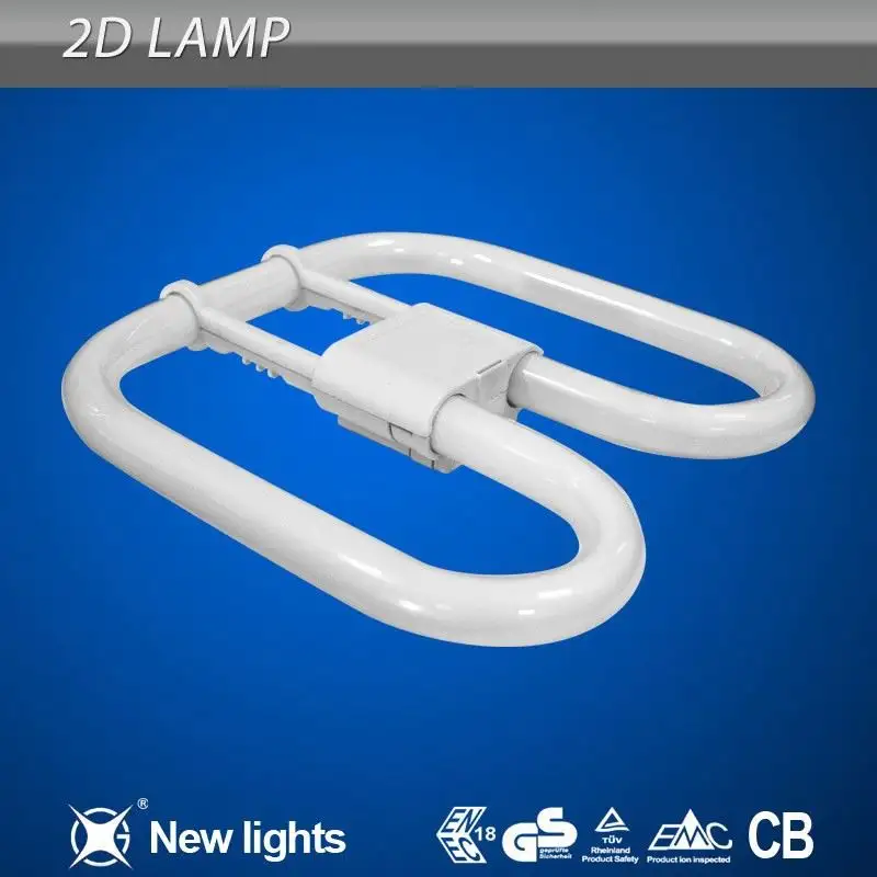 2D Tri-phosphor Fluorescent Lamp 6400k CFL iisow 2700-7000k 10000hrs 2D 28W CN;ZHE 22w/28w/32w/38w G24Q >82 OEM