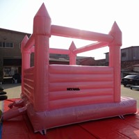 Château gonflable à paillettes avec structure de saut de 13x13 pieds en PVC, idéal pour les fêtes d'anniversaire et la location