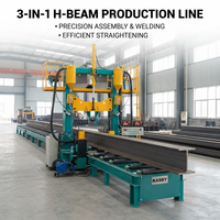 Ligne de production de poutres en H KASRY, machine d'assemblage, de soudage et de redressage, ligne de production de poutres en acier, ligne de soudage automatique de poutres en H