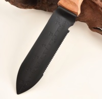 Couteau de jardinage Hori Hori durable, couteau de poche à lame dentelée pour désherber, creuser et découper le sol, avec étui