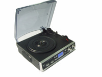 Tourne-disque rétro le plus vendu, gramophone, fonction d'enregistrement et de lecture USB/SD, radio FM