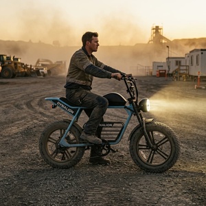 Sepeda <span class=keywords><strong>Motor</strong></span> Listrik Rem Cakram Hidrolik Tugas Berat dengan 7 Speed Derailleur, Sepeda Listrik untuk Transportasi Kamp Pertambangan - Product Image 4