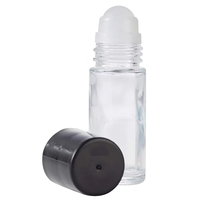 Vente en gros de flacons à bille en verre écologiques de 30 ml (1 oz) pour huiles essentielles, parfums, mascara et stockage de produits désodorisants
