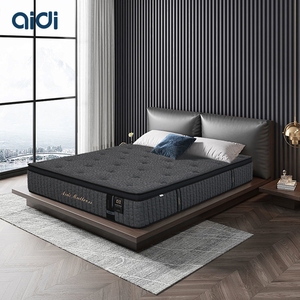 Matelas orthopédique personnalisé en mousse mémoire de forme en gel de taille moyenne Ressort ensaché à 5 zones avec massage roulé dans une boîte - Product Image 1