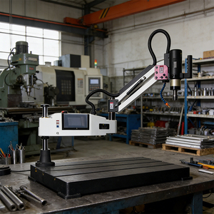 M3 M10 personalizou a máquina elétrica do rosqueamento e do rosqueamento Máquina de rosqueamento vertical automática do servo motor com tensão do PLC 220V - Product Image 3