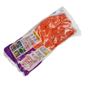 ถุงมือ Dongya 828 ไซส์ XL 28 ซม. บุซับในสีส้ม ถุงมือป้องกันสารเคมี PVC - Product Image 1