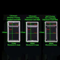 Premium Résistant Aux Uv Clair Standard Cgc Pgc ASP 35 Pt Grade Sport Baseball Carte À Collectionner Dalle Snap Case Holder avec Étiquette