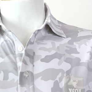 Tuyết Camo Ngụy Trang Hot-Bán Tùy Chỉnh Mang Nhãn Hiệu Biểu Tượng Của Bạn Hiệu Suất Upf50 + Chống-Mùi Người Đàn Ông Của Câu Cá Ngoài Trời Golf Polo Áo Sơ Mi - Product Image 2