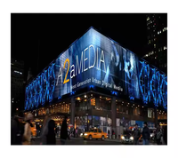 Pantalla LED Transparente de Malla P31 IP65 para Exteriores, Video Wall Publicitario con Soporte de Animación para Fachadas de Edificios
