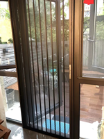 Moustiquaire de porte pliante en aluminium, anti-rayures pour animaux, moderne, ignifuge, lavable, durable, anti-corrosion, garantie 5 ans