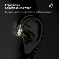 ND D6-TYPE C noir câble de casque amélioré HIFI avec puce de décodage microphone câble de casque remplaçable DD3 KZ CCA ZSN PRO