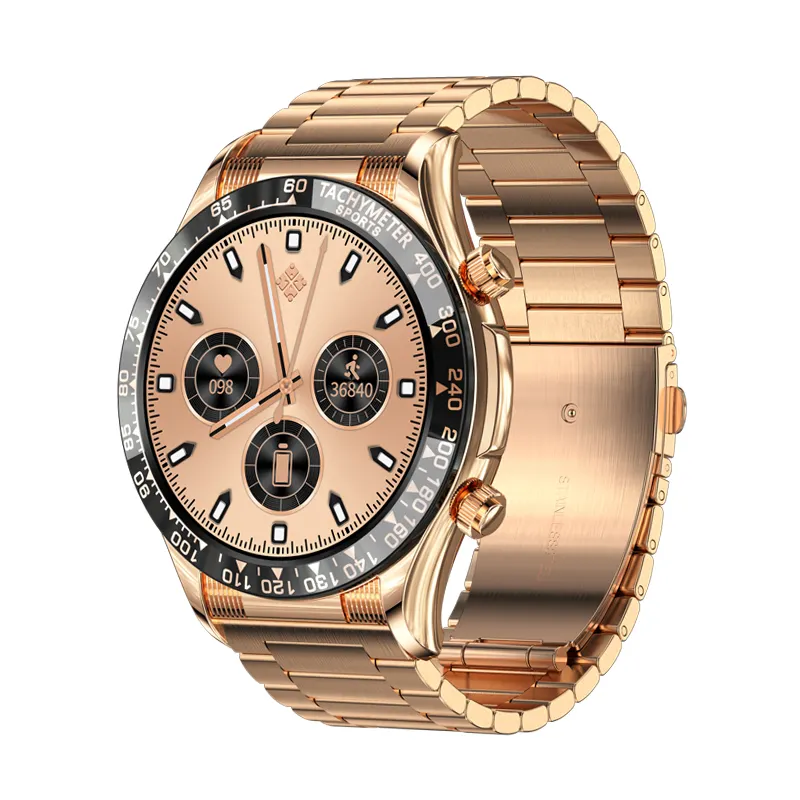 Relógio smartwatch masculino de aço inoxidável, relógio de pulso masculino e18 pro, chamadas, monitor cardíaco, 2022