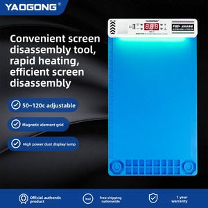Plaque chauffante LCD 14 pouces pour réparation de téléphones et tablettes YAOGONG 918 – Station de préchauffage professionnelle pour séparation d'écrans <span class=keywords><strong>iPad</strong></span> Samsung - Product Image 3