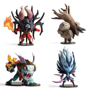 Set Figur Dota 2 Koleksi Figur Dota 2 Skala Mini Pvc Plastik Pabrik OEM