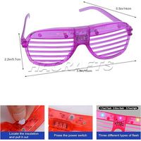 Lunettes de soleil LED lumineuses, lunettes de fête néon, accessoires de cosplay lumineux pour Noël, Halloween, pour adultes et enfants