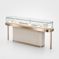 Vitrines à bijoux en verre sur mesure OEM, comptoirs de présentation pour boutiques de centres commerciaux