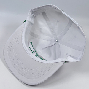 Cappello in corda verde di moda per gli ospiti personalizzato ricamato da Charleston con amore non strutturato 5 pannello bianco Snapback - Product Image 6