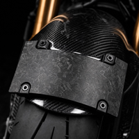 Support de plaque d'immatriculation en fibre de carbone pour moto de cross, fixation avant, support de plaque de numéro pour moto tout-terrain, léger pour Enduro MX