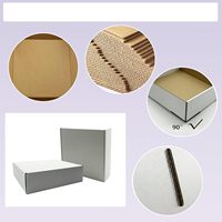 Juego de 25 Cajas de Cartón Corrugado Rectangulares Blancas Reciclables de 11x10x3 Pulgadas para Envíos, Cajas de Almacenamiento para Pequeñas Empresas