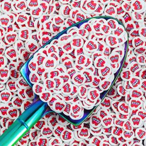 HENGXIN 5mm 10mm Halloween rouge lèvre <span class=keywords><strong>dents</strong></span> pointues <span class=keywords><strong>Vampire</strong></span> polymère argile tranches pour Slime remplissage coque <span class=keywords><strong>de</strong></span> téléphone décoration - Product Image 2