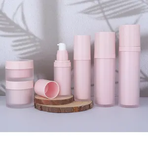 30g 50g Cream Container Pink Plastic Cosmetic Jar With Screw Lids