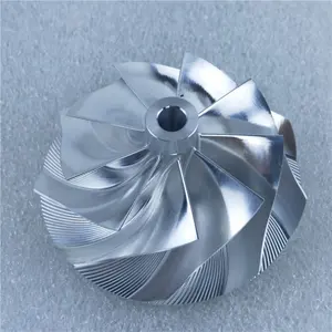 G25-550 48/60mm 9+0 Blades Point milling turbine aluminum 2618/Milling/billet Compressor wheel