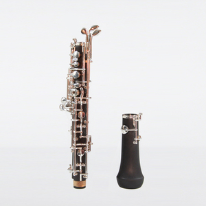 Oboe plat en bakélite de bonne qualité, vente directe d'instruments à <span class=keywords><strong>vent</strong></span> OEM en Chine, plat C, 22 touches, couleur noire classique - Product Image 3