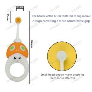 Mordedor personalizado cepillo de dientes bebé seguro silicona <span class=keywords><strong>Molar</strong></span> Stick y cepillo de limpieza de lengua silicona Bpa libre bebé mordedor 2 piezas juegos - Product Image 3