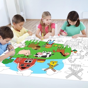 Poster Gigante da Colorare con Animali, Carta da Disegno Personalizzabile, Rotolo per Disegnare e Colorare, Banner Artistico, Copritavolo, Decorazione Murale - Product Image 2