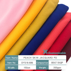 Piel de melocotón tejido Jacquard PD <span class=keywords><strong>Liverpool</strong></span> Bullet gran oferta tejido para ropa de mujer - Product Image 3