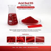 Colorant acide en poudre Lie Chen Rouge 114 (Rouge Acide Rs) Colorant chimique pour textiles teints à la mèche CAS 6459-94-5