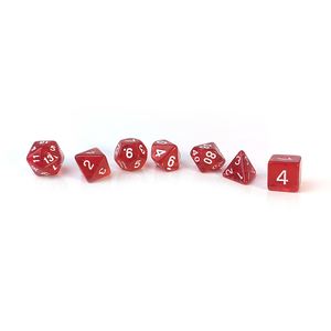 Juego de Dados Poliédricos Transparentes de 7 Piezas, Dados de Acrílico Multicolores para Juegos de Rol, con Caja de Tubo - Product Image 4