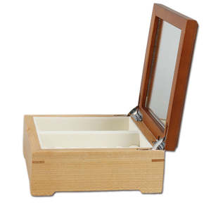 High Quality Customized Logo Rectangle Matte Finish <b>Wooden</b> Ring <b>Box</b> with <b>Lid</b> for Jewelry Storage - Product Image 2