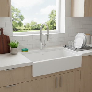 [BAEKJO] Évier en émail 860 blanc, prenant en charge divers accessoires pour améliorer l'efficacité du lavage et du séchage - Product Image 3
