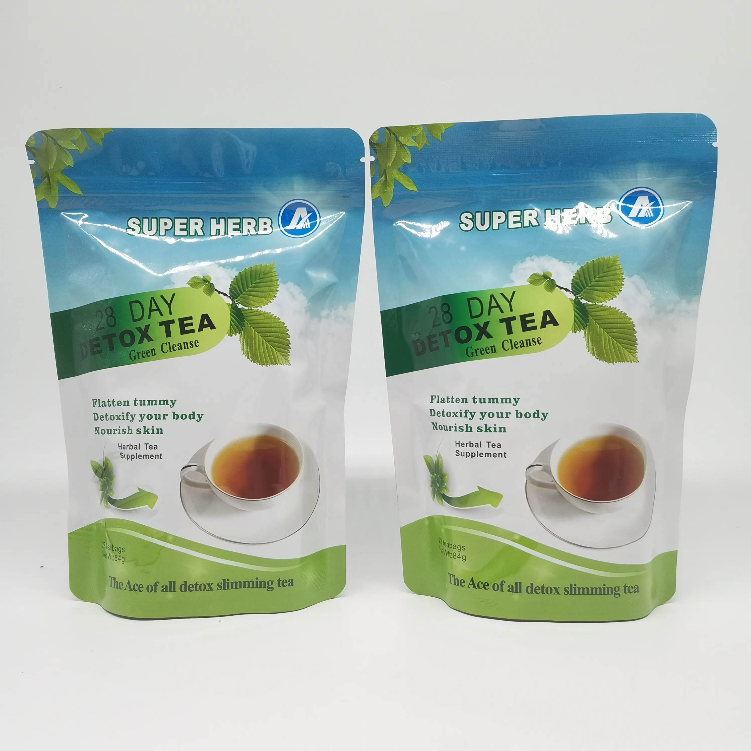 100% Natural Ingredients 28 Day Green Cleanse Tea Tox Herbal Tea Private Label