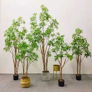 Bonsaï artificiel <span class=keywords><strong>Pieris</strong></span> <span class=keywords><strong>Japonica</strong></span>, plante verte, à utiliser pour la décoration de la maison, de l'hôtel, du bureau - Product Image 1