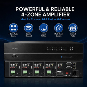 Amplificador de sonido <span class=keywords><strong>amplificateur</strong></span> professionnel multizone 8 canaux <span class=keywords><strong>amplificateur</strong></span> audio multizone 4 zones <span class=keywords><strong>wifi</strong></span> alexa google - Product Image 3