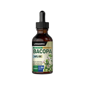 LIFEWORTH Organic <span class=keywords><strong>Bacopa</strong></span> Monnieri <span class=keywords><strong>Herbal</strong></span> <span class=keywords><strong>Extract</strong></span> Supplement Oral Liquid Cognitive Health Support for Adults - Product Image 1