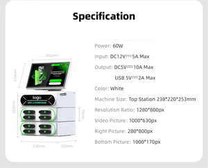 High-Capacity 8-Slot Power Bank Rental Sharing With LED Display Touch Screen - Product Image 4