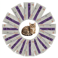 Tarjeta de Tipificación Sanguínea Felina Rápida, Kit de Prueba de Grupo Sanguíneo para Gatos A, B, AB para Clínica Veterinaria