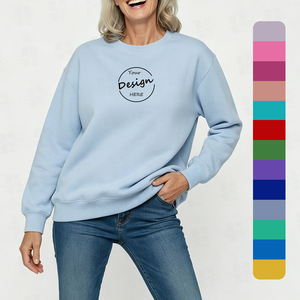 Sudadera Personalizada con Logotipo, Cuello Redondo, de Algodón y Poliéster Premium - Product Image 1