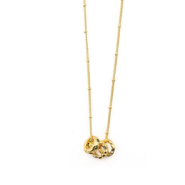 danty 18k gold pendant necklace ladybird