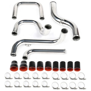 ชุดท่อเทอร์โบอินเตอร์คูลเลอร์หน้าพร้อมสาย T-Clamp <span class=keywords><strong>Kit</strong></span> สำหรับ Honda Civic,1992-2000,1997 Acura