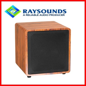 Subwoofer amplifié 300 Watts RMS Classe AB 12 pouces en bois pour Home Cinéma, Guangzhou - Product Image 4