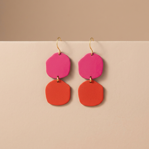 Stainless Steel Powder Coated Gold Plated Irregular Pendant <b>Earrings</b> with <b>Hook</b> Design for Women-Parties Weddings & Gifts - Product Image 2