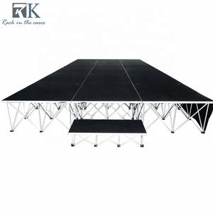 Plataforma de Escenario Portátil Antideslizante de Aluminio para Eventos, Plataforma de Actuación Móvil de 3x3m, Estructuras de Exhibición para Eventos - Product Image 2