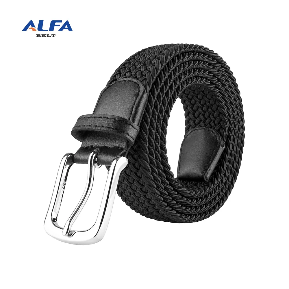 Alfa Premium Elastic Braided Web Belts Stretch Woven Belts